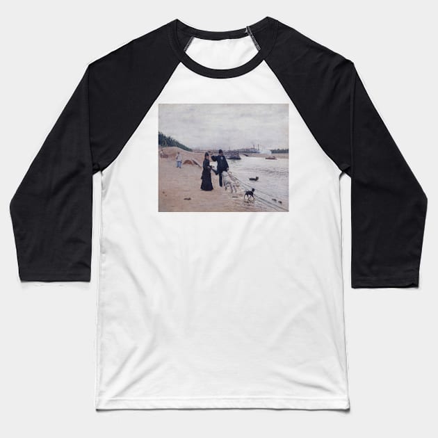 The Banks of the Seine by Jean Beraud Baseball T-Shirt by Classic Art Stall